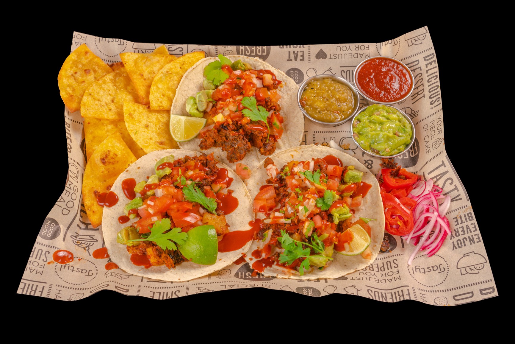 TACOS TINGA DE POLLO Mexicali